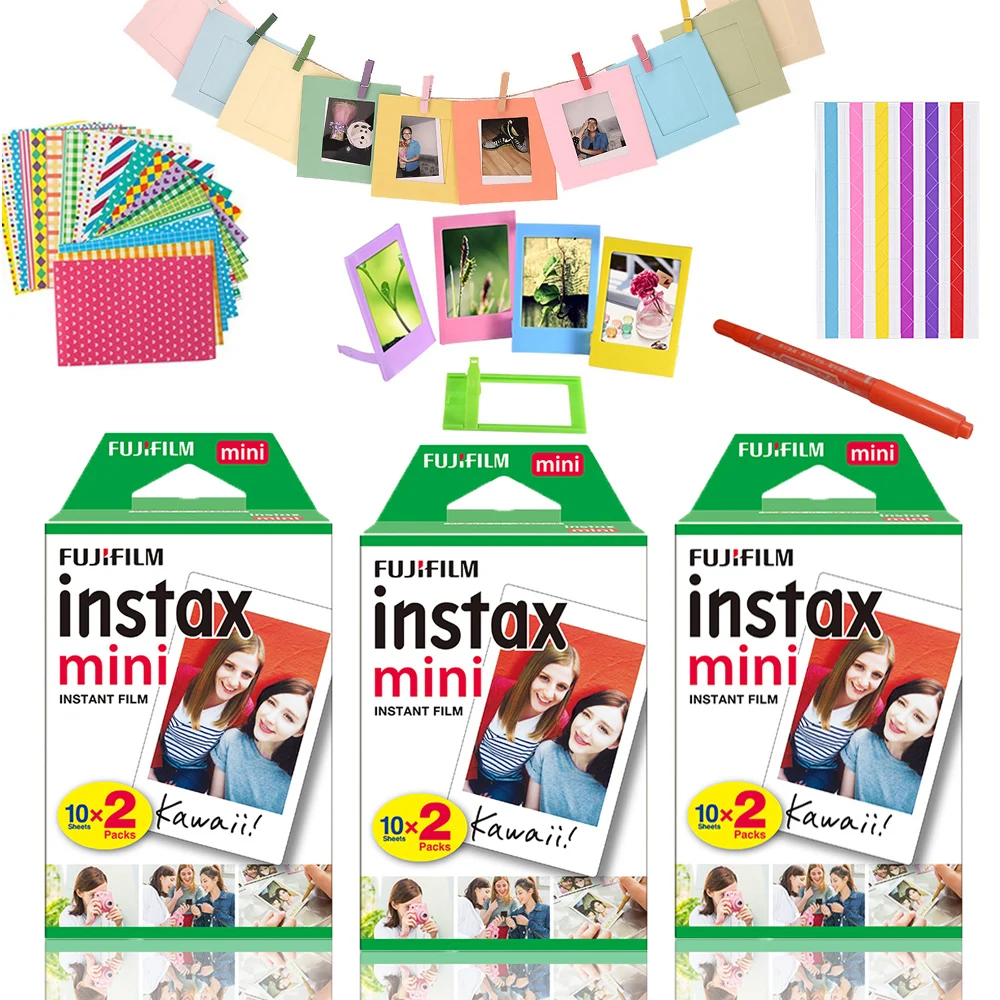 Пленка Fujifilm Instax Mini 60 шт. + комплект аксессуаров для 8 9 7s 25 50 70 90 SP 1 мгновенная