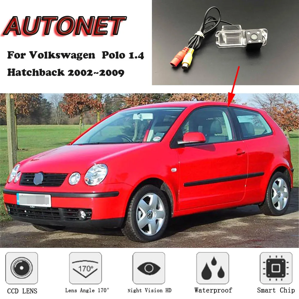 Камера заднего вида AUTONET для Volkswagen VW Polo 1 4 хэтчбек 2002 ~ 2009 камера номерного знака