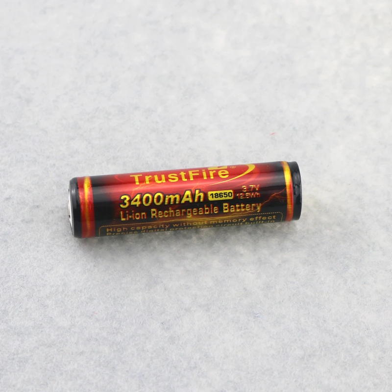 Оригинал TrustFire 3 7 V 3400mAh литий-ионная аккумуляторная батарея 18650 с защитной панелью