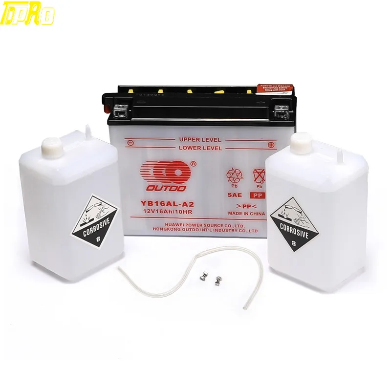 

New 12 V 16Ah YB16AL-A2 Motorcycle Battery for Yamaha VMX1200, XV700, XV75 nowmobile Phazer Venture VX VK VT For Ducati Monster