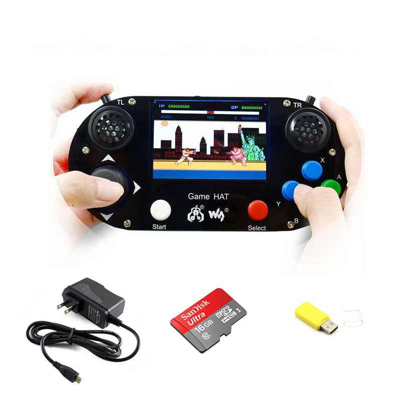 Raspberry Pi 3B + игровой ЖК дисплей 3 5 дюйма HDMI LCD геймпад на борту RetroPie с чехлом и