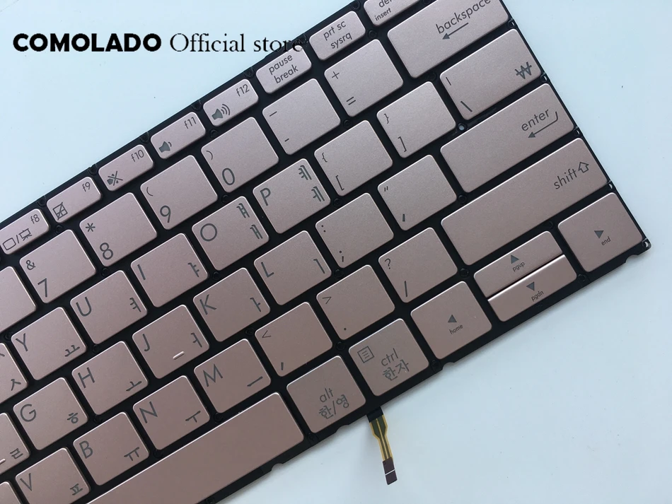 KR Корейский keybord для ASUS ZENBOOK UX390 UX390UA розовый с подсветкой клавиатуры макет |