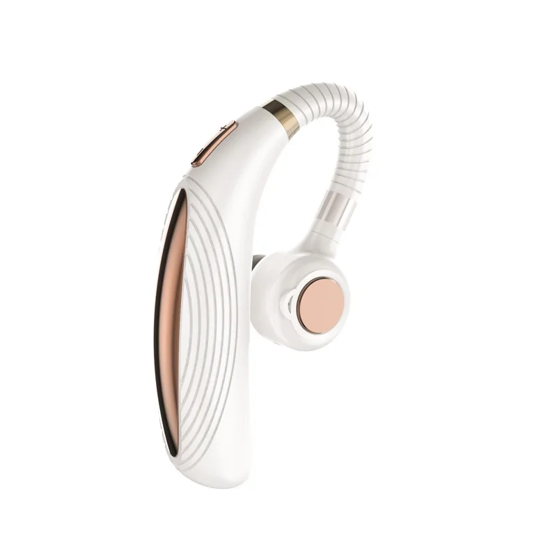 Белый New Bluetooth Business Earbuds Dual Noise Reduction Wireless Earphones Earbud HiFi Stereo Ultra Long Standby Earphone Headset - Цвет: Белый