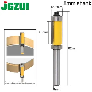1 шт. фреза с верхним и нижним подшипником 8 ''хвостовик, деревообрабатывающий инструмент фреза для деревообработки