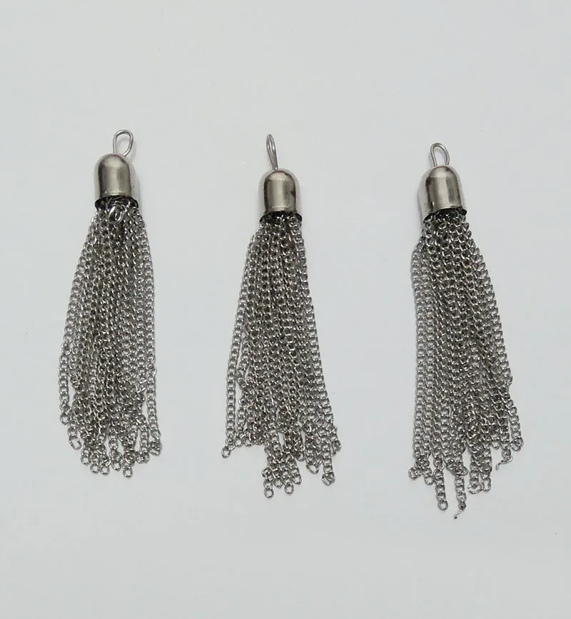 Металлические цепи подвески с кисточками серьги ожерелье для мобильных