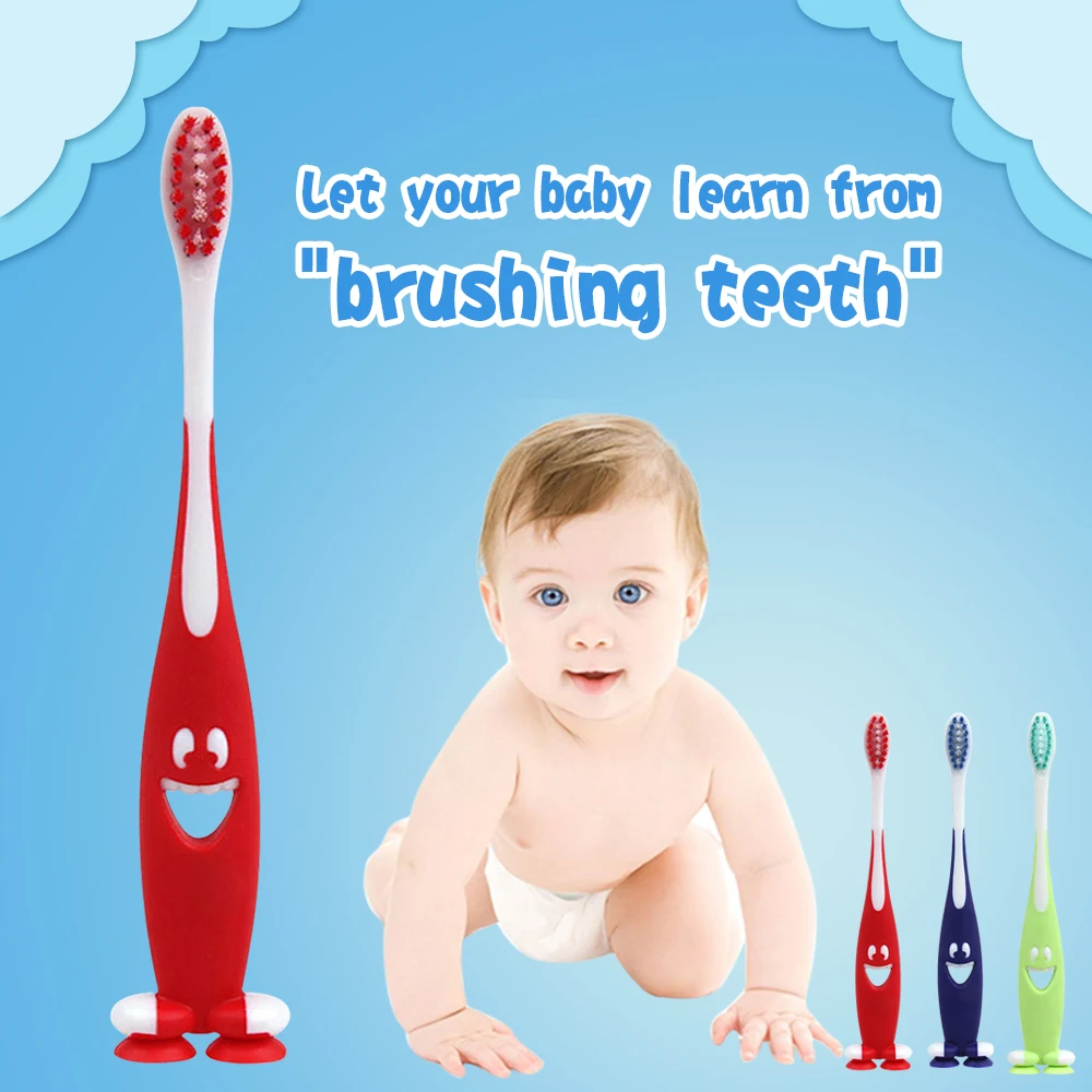 3pcs Toothbrushes Care Teeth Kids Training Dental Tooth Brush Baby Children Oral Toothbrush Newborn Rubber Cleaning | Мать и ребенок