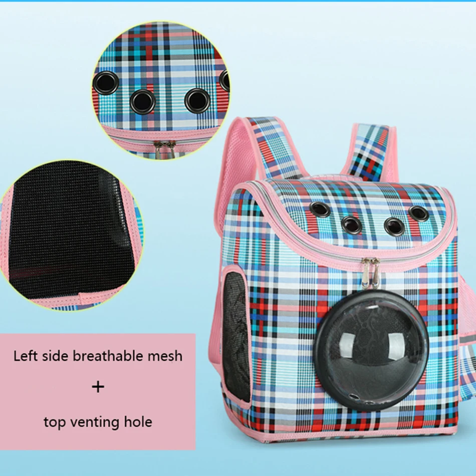 Dog Backpack Outdoor Hiking Travel Cat Carrier Bag Capsule Shaped Pet Breathable Puppy Shoulder | Дом и сад