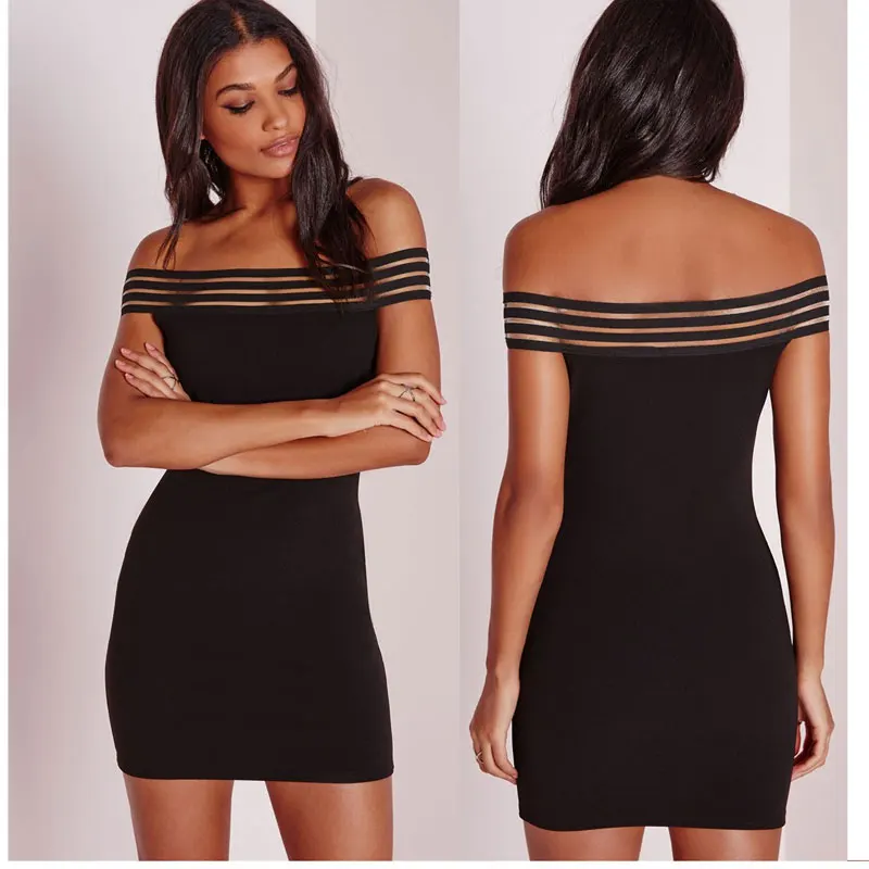 2017 Авенир Новый Сексуальный Слэш Шеи С Плеча Женщины Dress Элегантный Лоскутная