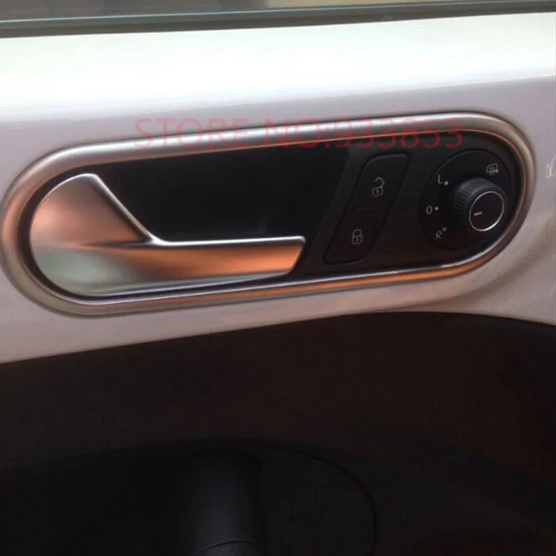 CAR INTERIOR DOOR HANDLE COVER TRIM STICKER DECORATION ACCESSORIES FOR 2013 2014 2015 VW BEETLE | Автомобили и мотоциклы