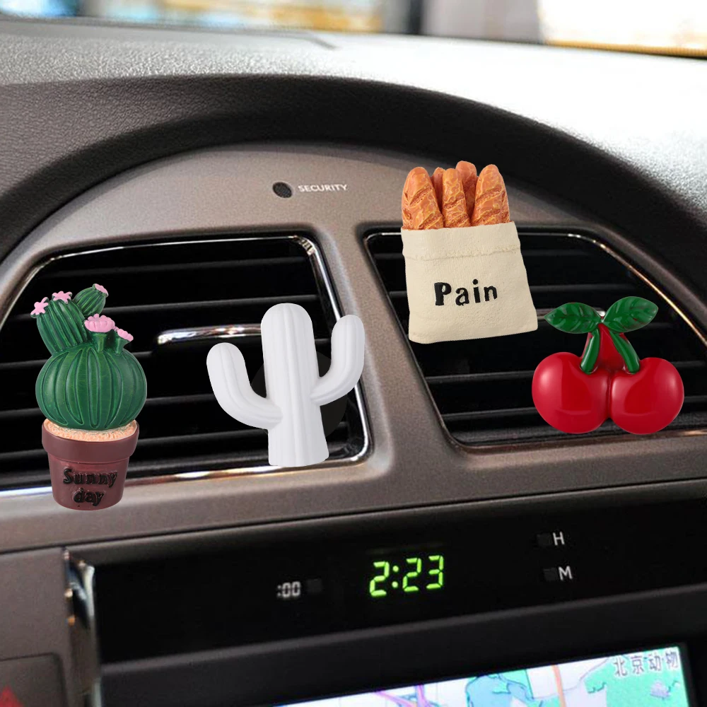 

Симпатичный мультяшный кактус, автомобильный парфюм, освежитель воздуха, автомобильный ароматизатор, зажим для вентиляции, автомобильное ...