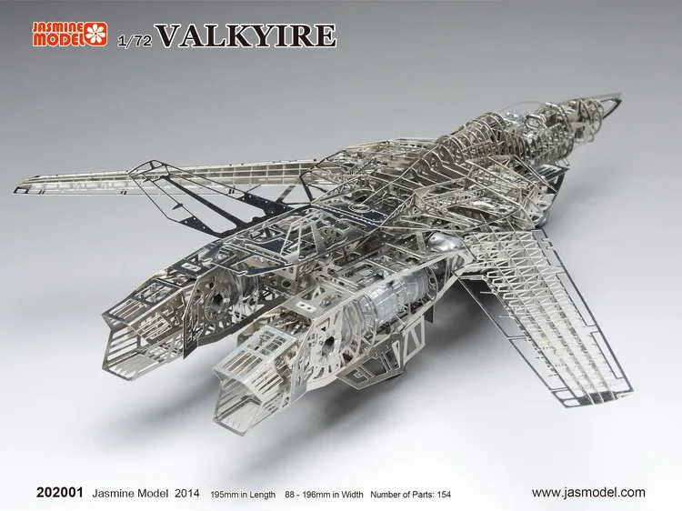 MMZ модель Jasmine 3D металлическая головоломка 1/72 Валькирия космическая крепостная сборка Металлическая Модель Набор DIY 3D лазерная резка модель головоломка