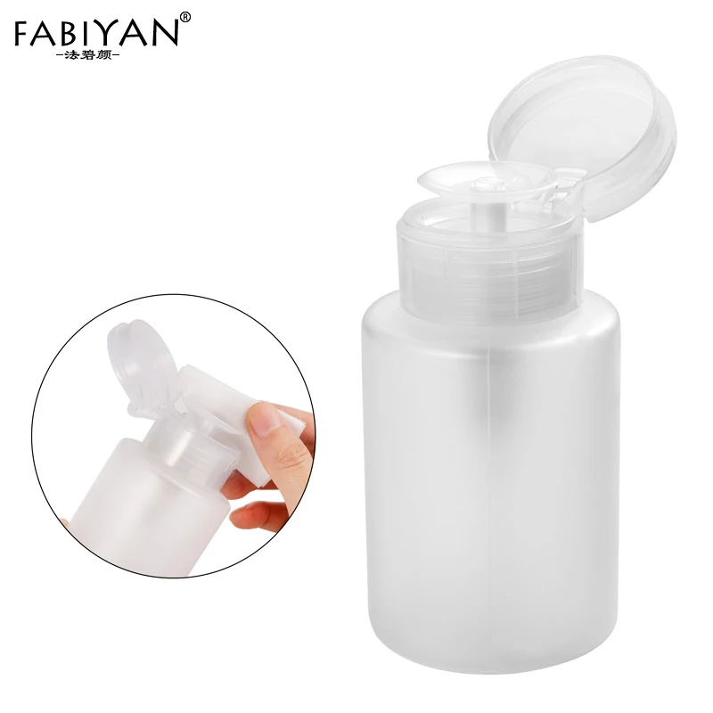 150ML Empty Bottle Pump Dispenser Plastic Polish Remover Cleaner Portable Travel Makeup Nail Art Manicure Tool Professional|pump dispenser|empty