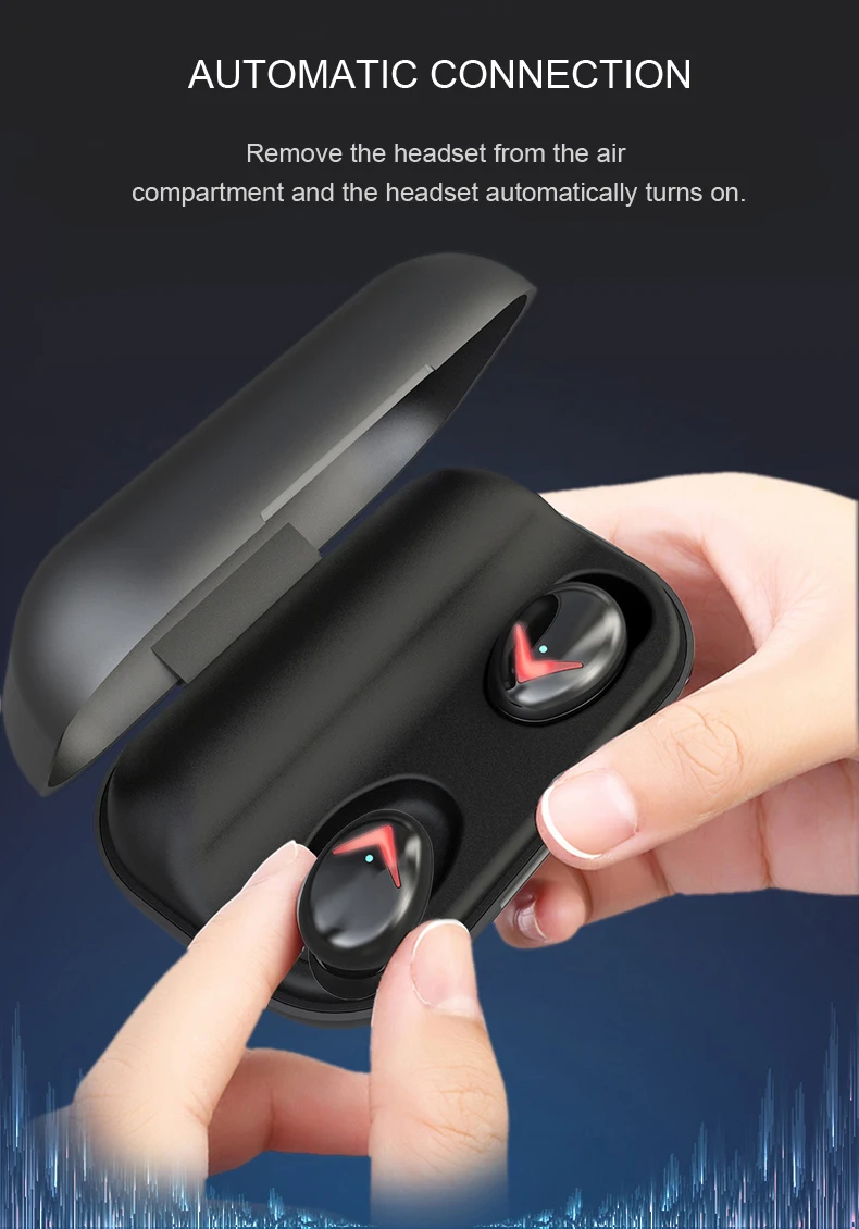 YUNAO TWS беспроводные Bluetooth наушники сенсорные наушники ln-ear беспроводные Bluetooth спортивные наушники зарядная коробка может заряжать ваш телефон