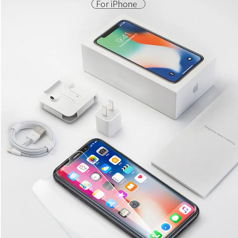 2018 для iPhone X Новинка закаленное стекло устойчивое к царапинам Защитная