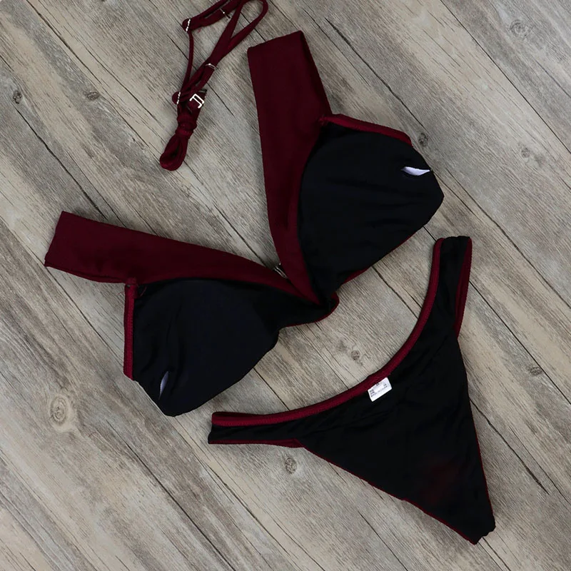 Сексуальный топ с открытыми плечами купальный костюм купальник для женщин