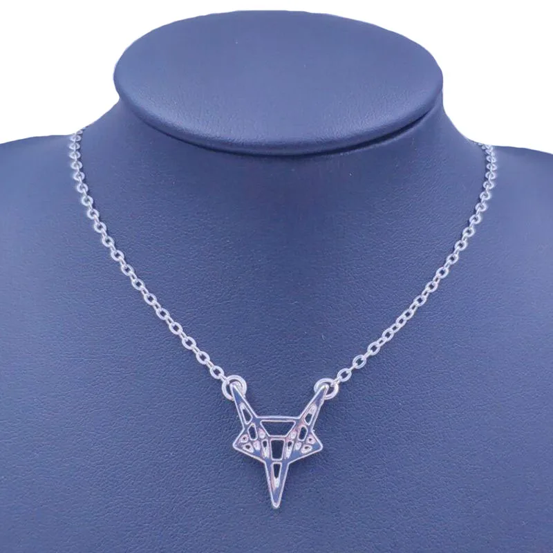 Ожерелье с милой лисой подвеска ручной работы бусинами в виде животных ювелирное