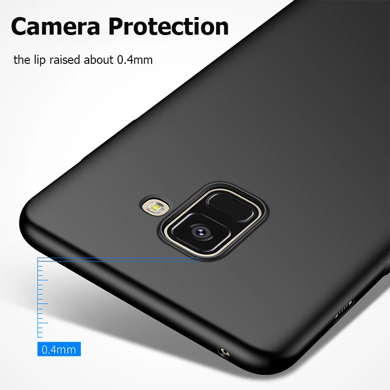 Жесткий чехол для Samsung Galaxy J6 2018 J8 жесткий матовый задней панели противоударный J4