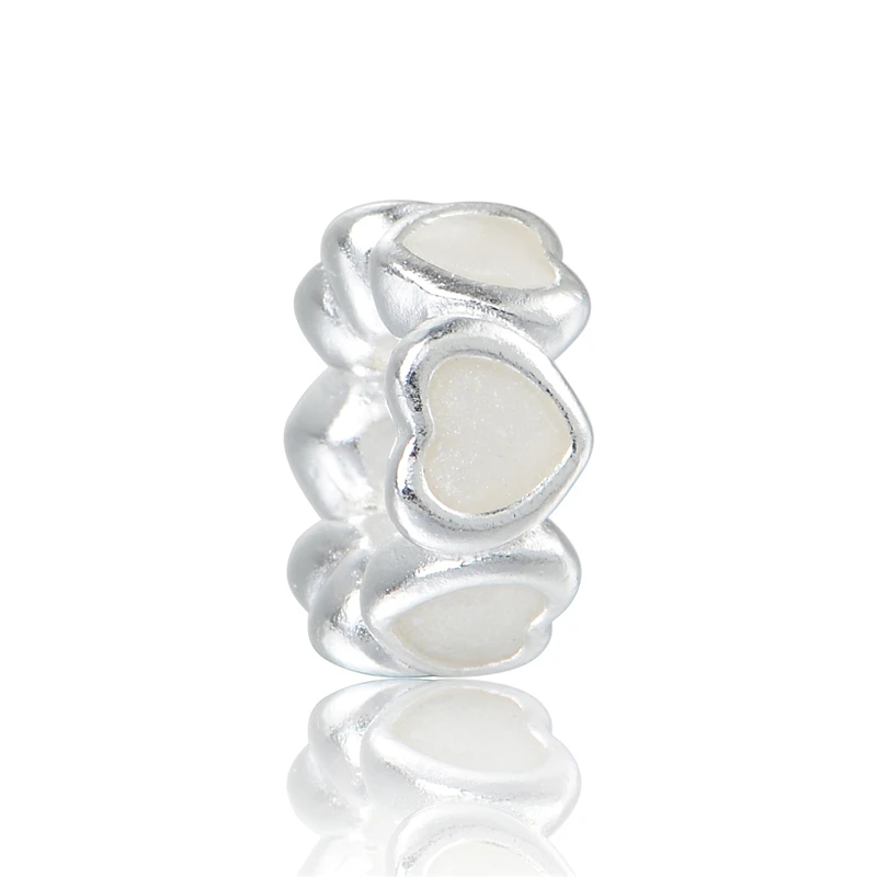 Подходит бренд браслет с шармами 925 стерлинговые Серебряные бусы эмаль в форме