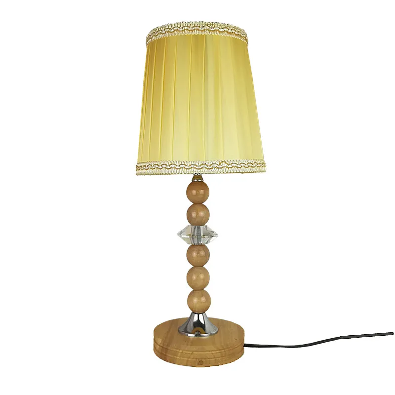 Европейская настольная лампа светодиодный скандинавский деревянный