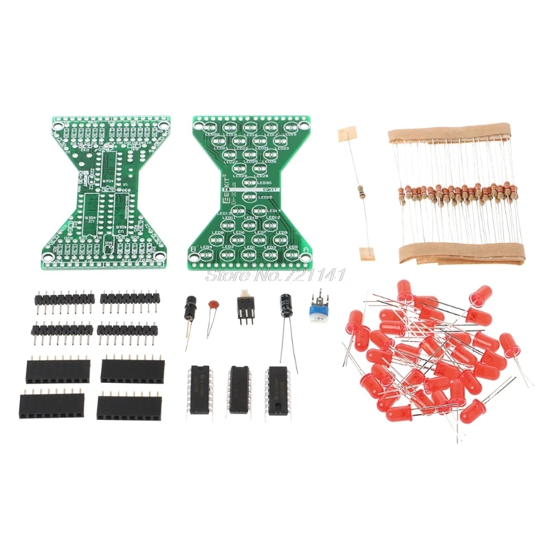 DIY Kit 5 в постоянного тока светодиодный электронный песочные часы регулируемые