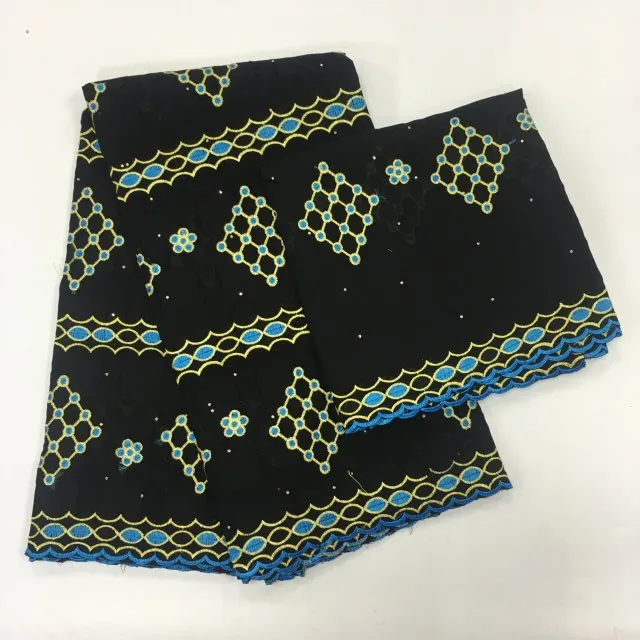 Модные африканские швейцарская вуаль кружева с 2 метров чистой высокое качество