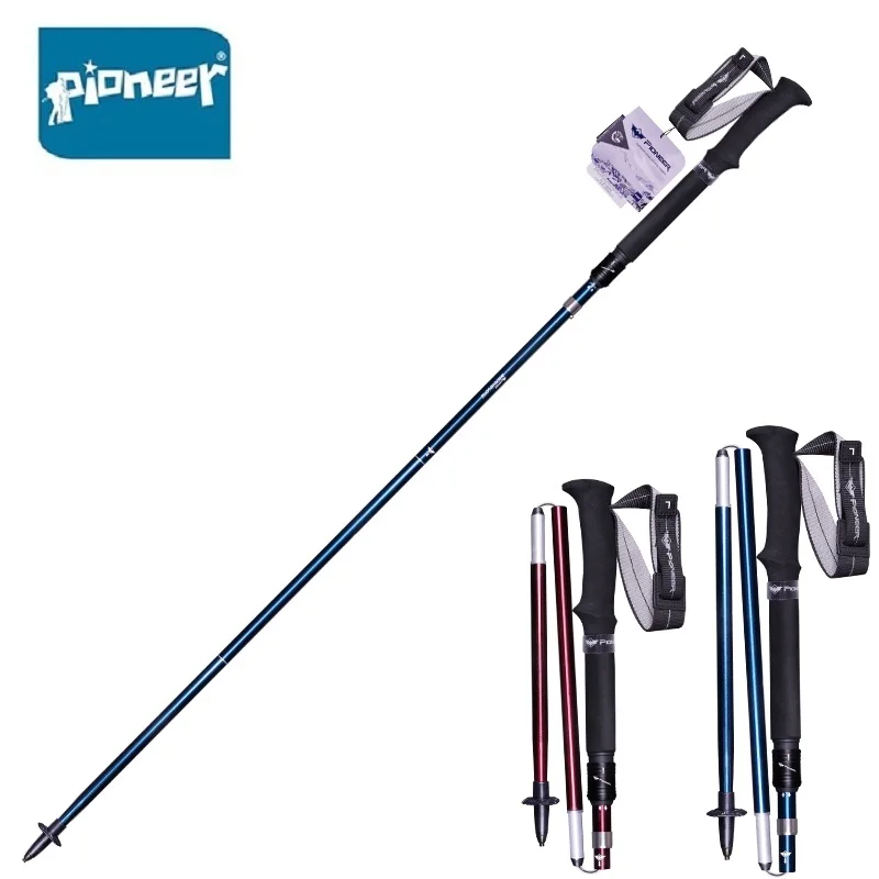 Складные трекинговые палки PIONEER из алюминиевого сплава 2 шт. регулируемые 5