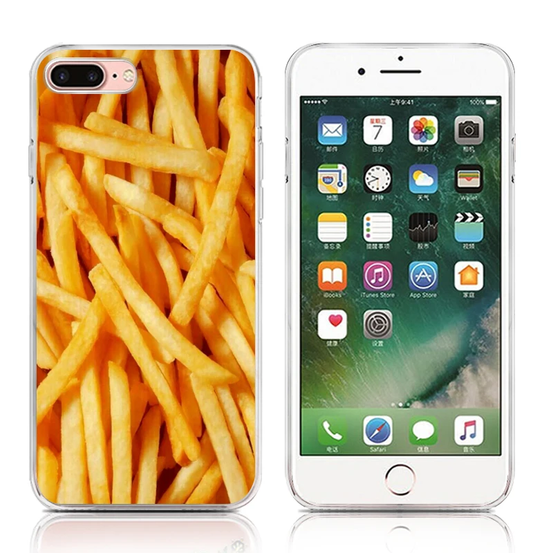 Food Series Phone Case For iPhone 4 4s 5 5s Se 6 6s Plus 7 High Quality Painted TPU Soft Silicone Cover Shell | Мобильные телефоны