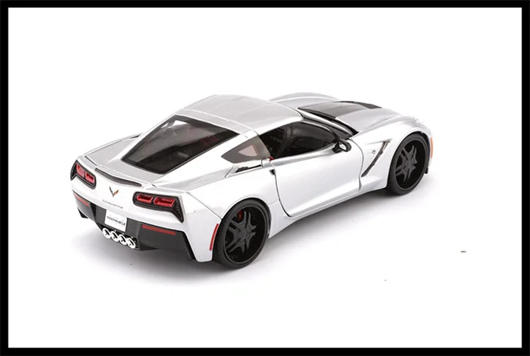 Коллекционная 1:24 Die-Cast Car Modles сплава моделирования Авто мобильные автомобиля спортивный автомобиль mkd3 Chevrolet Corvette Z06 детские игрушки