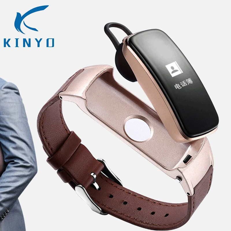 Смарт-браслет для разговора Bluetooth наушники умный Браслет монитор артериального