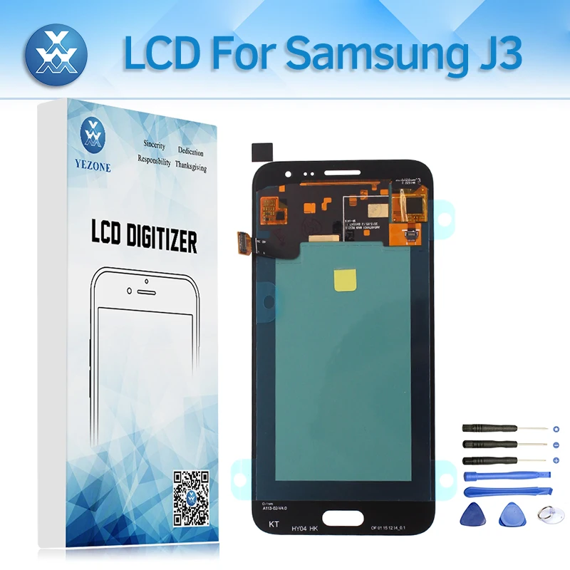 100% тестирование ЖК-для samsung J320 J3 2016 J320FN J320H/DS J320F J320M ЖК Дисплей сенсорный экран AMOLED