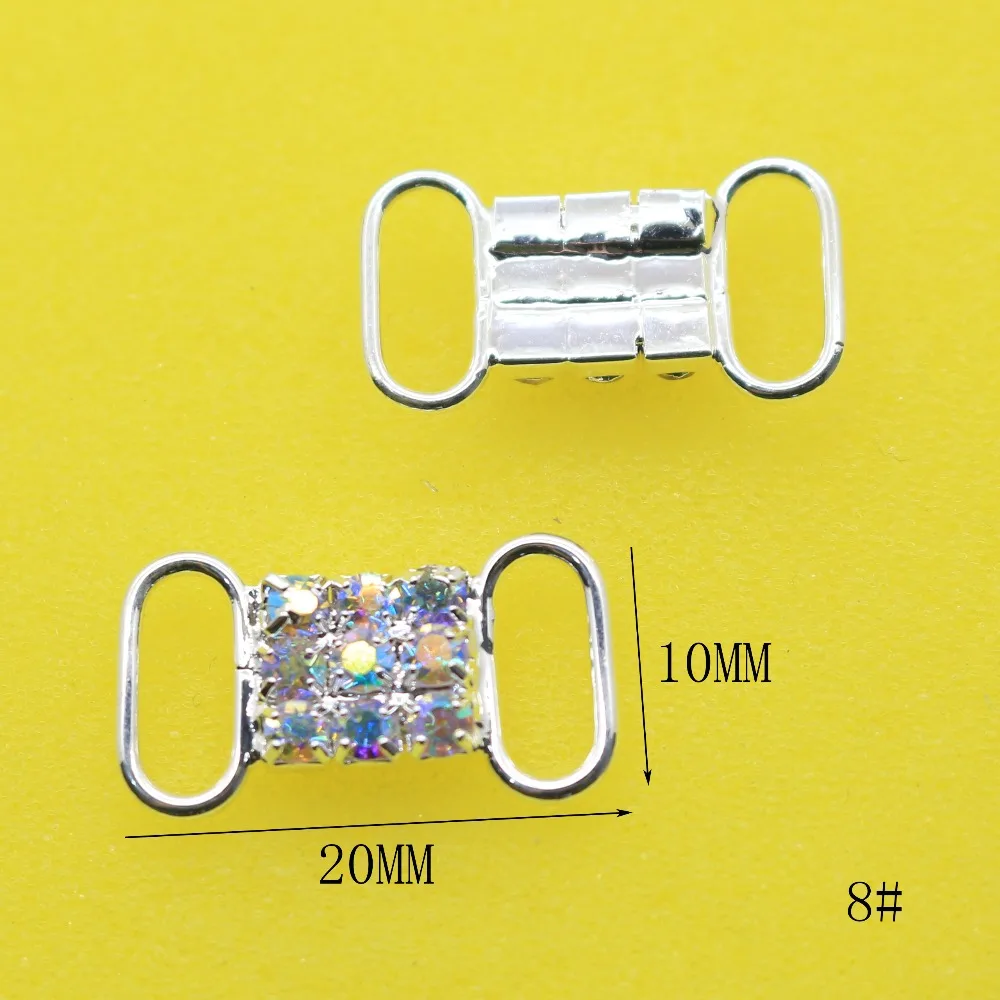 10 шт./лот застежка Пряжка для бикини со стразами сумка с пряжкой цепочка обуви