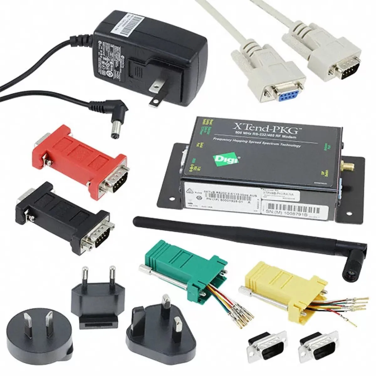 64 км Digi Международный XTPH9B-PKI-RA-NA XTend PKG 900 МГц RS-232/485 радиомодем