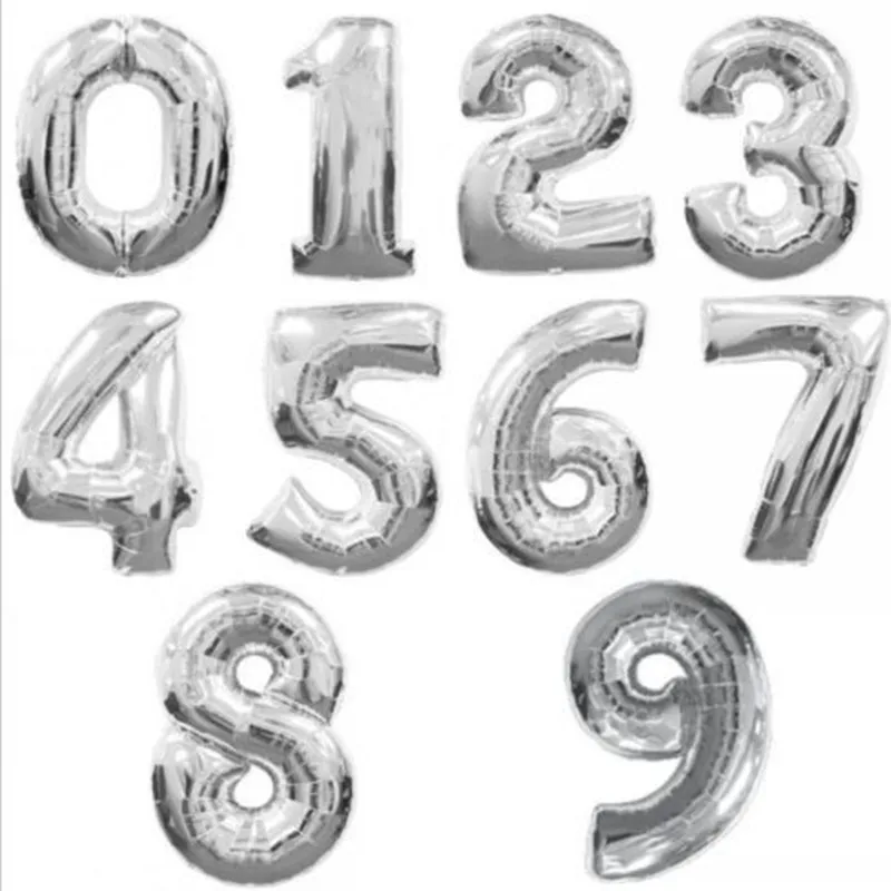 2018 День Рождения вечерние гелиевые 36 шт/партия 40 дюймов стиль украшения цифровой