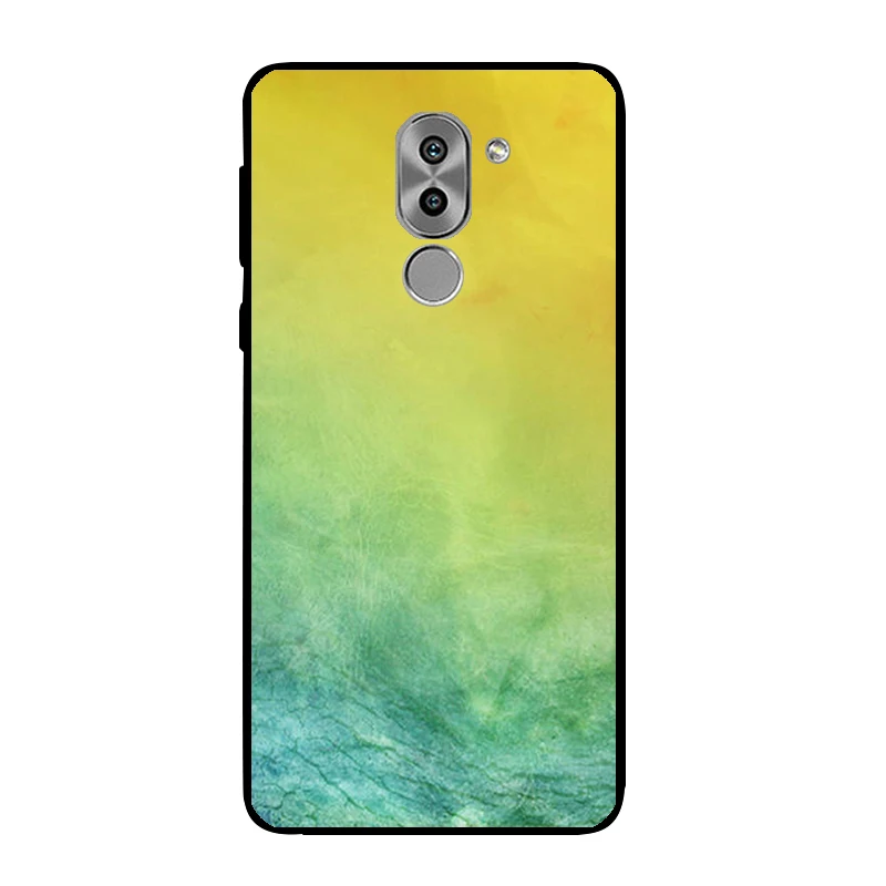 Черный DIY чехол для телефона Huawei Honor 6X мягкий TPU 5 дюймов защитный противоударный