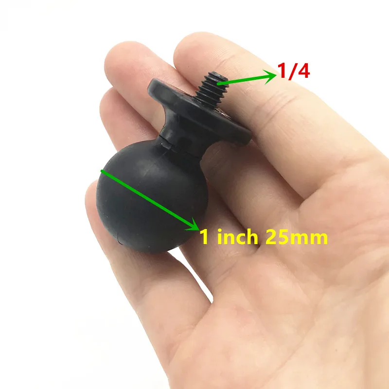 1pcs Адаптер для крепления штатива 1 дюйм шаровое Крепление на 1/4 винт адаптер для Gopro Экшн камеры gps Ram Крепление шаровой держатель - Цвет: 1pcs
