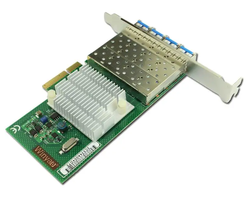 Winyao WYI350LX4 PCI-E X4 четырехъядерный Порт Gigabit Ethernet Lan волоконно-Серверная сетевая