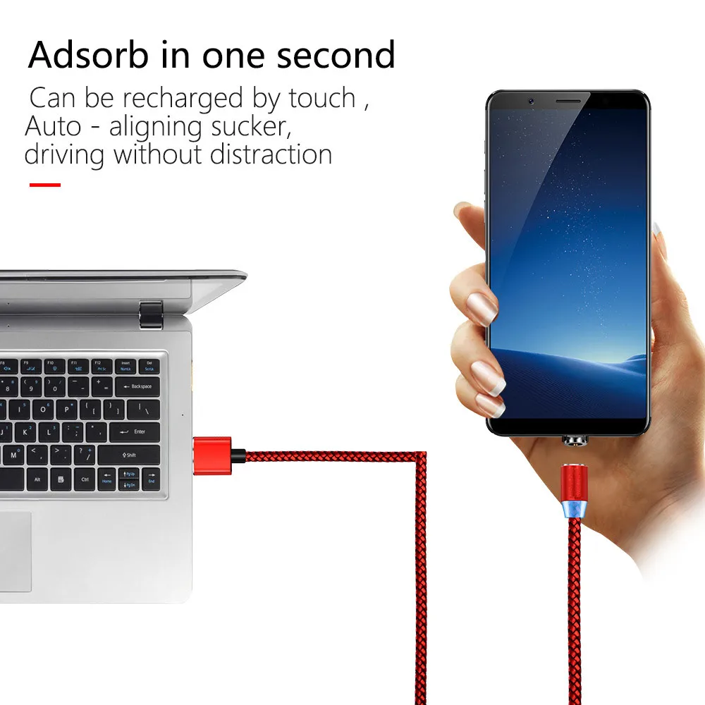 Магнитное быстрое зарядное устройство с Micro USB кабель типа C для Samsung S4 S9 S10 A20e A50 A7 A8