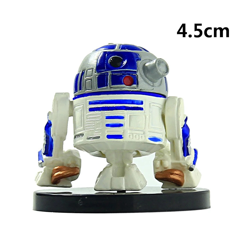 Star Wars 6 см йода Дарт Вейдер R2 D2 робот штурмовиков фигурку модель игрушки воин
