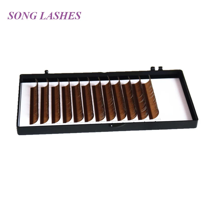 SONG LASHES высокое качество накладные ресницы 12 линий в лотке