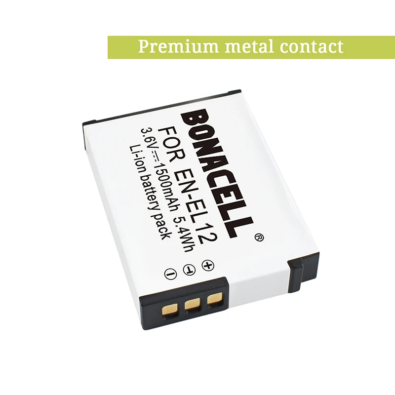 Bonacell 4 шт. Li-Ion Батарея RU EL12 EN-EL12 для Nikon Coolpix S9900 S9700 S9100 S8000 AW120 AW130 S6000 S6100 S6300 S9050 |