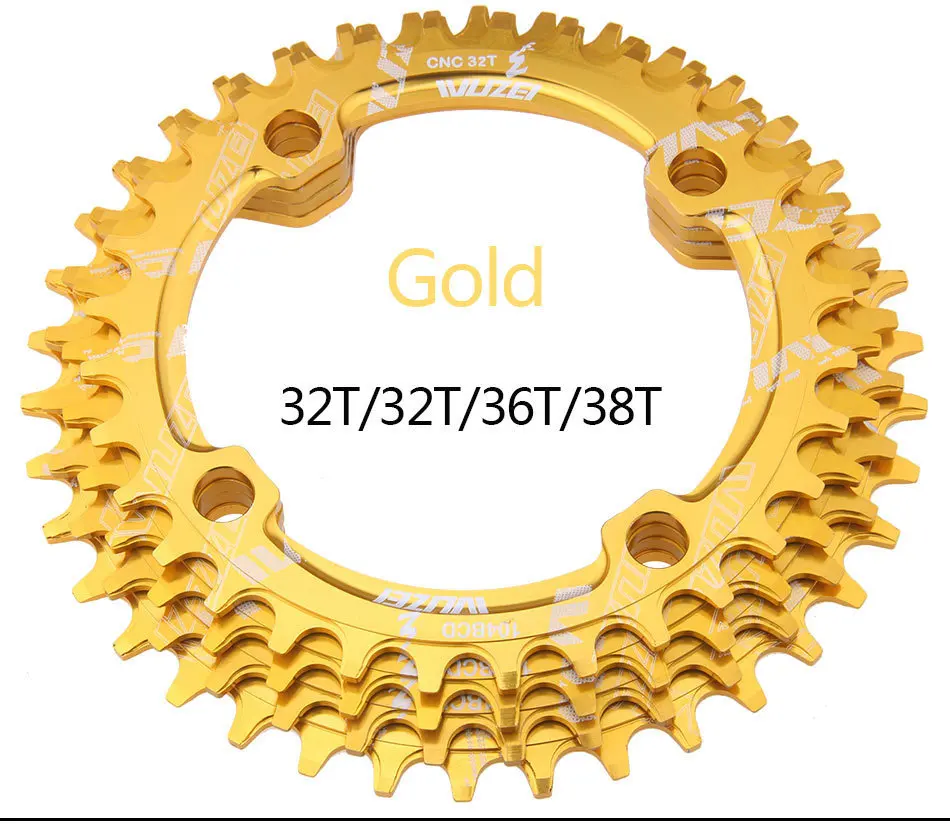 Одна узкая ширина система скорости Crown 104 Bcd 1 Rodada 38 36 34 32 T Mtb 9 10 11 S 1*11 крест кольцо