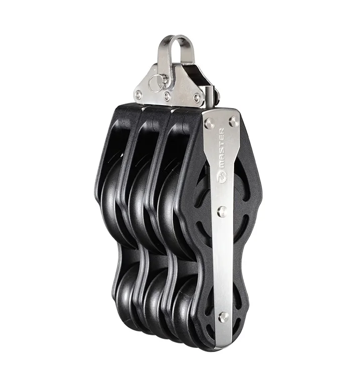 Морская Лодка яхта лодка 76 мм 3 дюйма Делюкс тройная барабанный блок маленькая