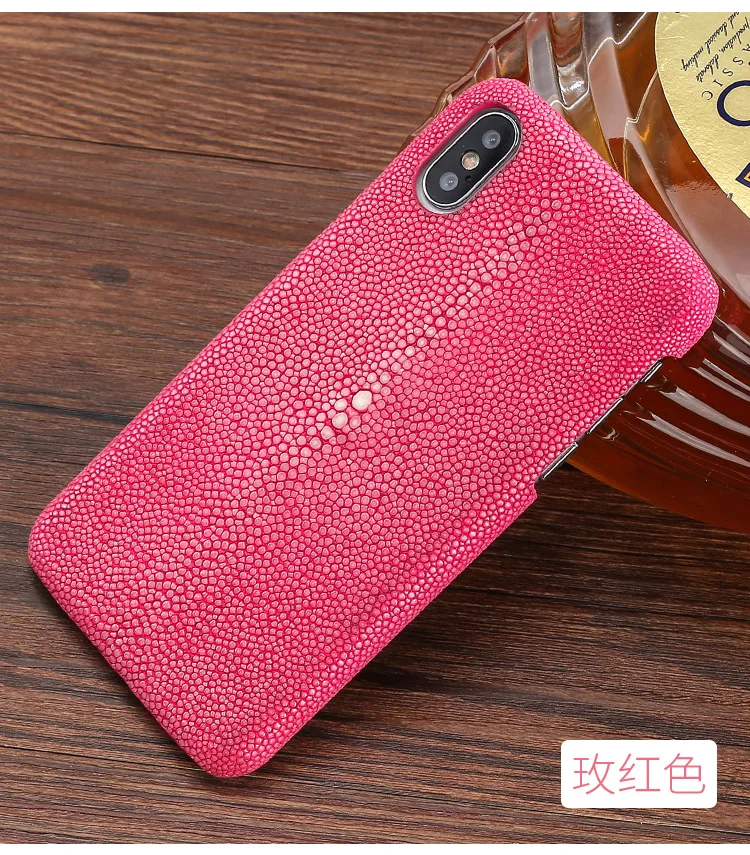Для iphone x LANGSIDI натуральный fishskin кожаный телефон чехол для iphone 8 plus Stingray чехол для iphone se