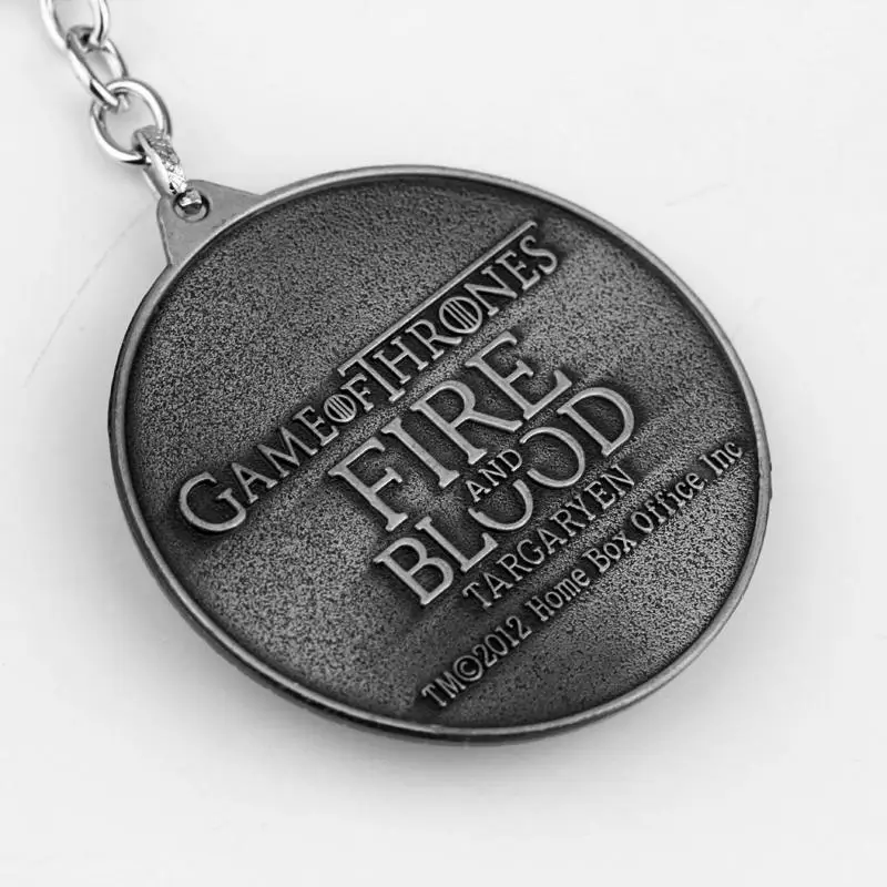 HBO ТВ Игра престолов Дом Таргариен Дракон логотип сплав автомобильный брелок