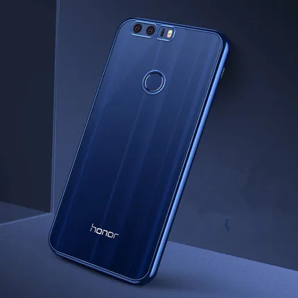 Роскошный чехол из ТПУ с покрытием для huawei Honor 8 9 10 Lite 20S 7A Pro 7C 8C 8X 9X Premium 10i View 20 чехол на P Smart Z Plus - Цвет: blue