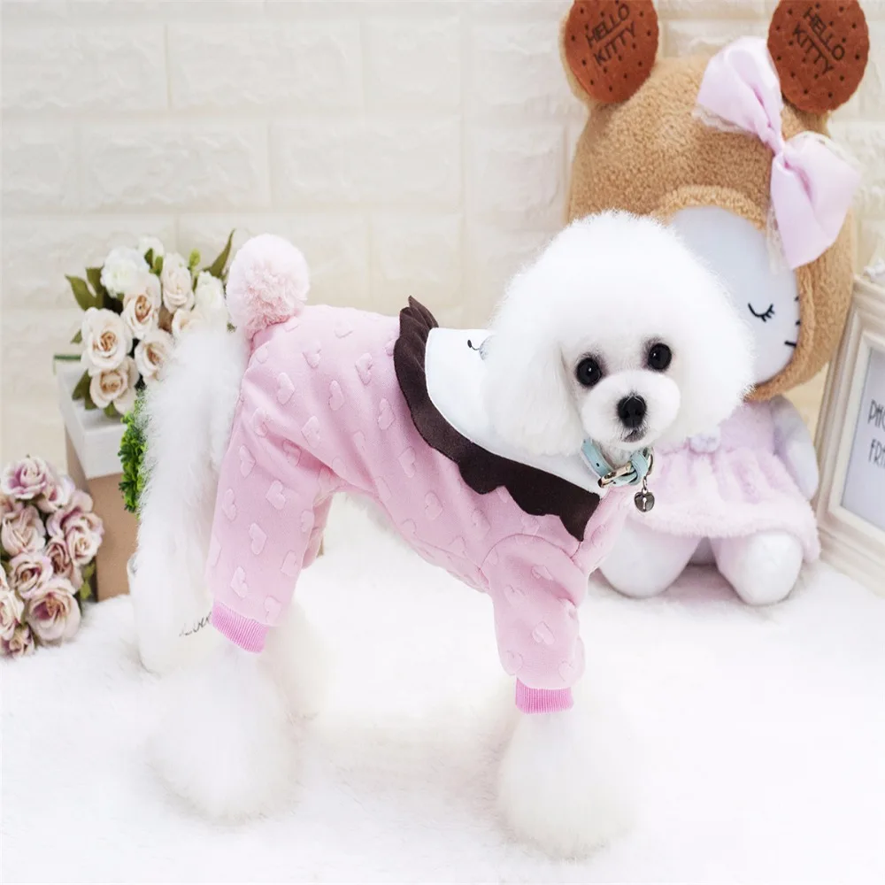 Y95 Милая теплая одежда для домашних животных с Львом флисовый комбинезон на осень