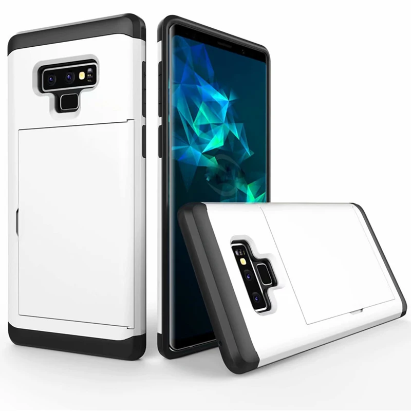 Для samsung Galaxy S8 S9 S10 Plus Lite Note 8 9 чехол с отделениями для карт для iPhone 6 6S 7 8 Plus X XS чехол для MAX XR