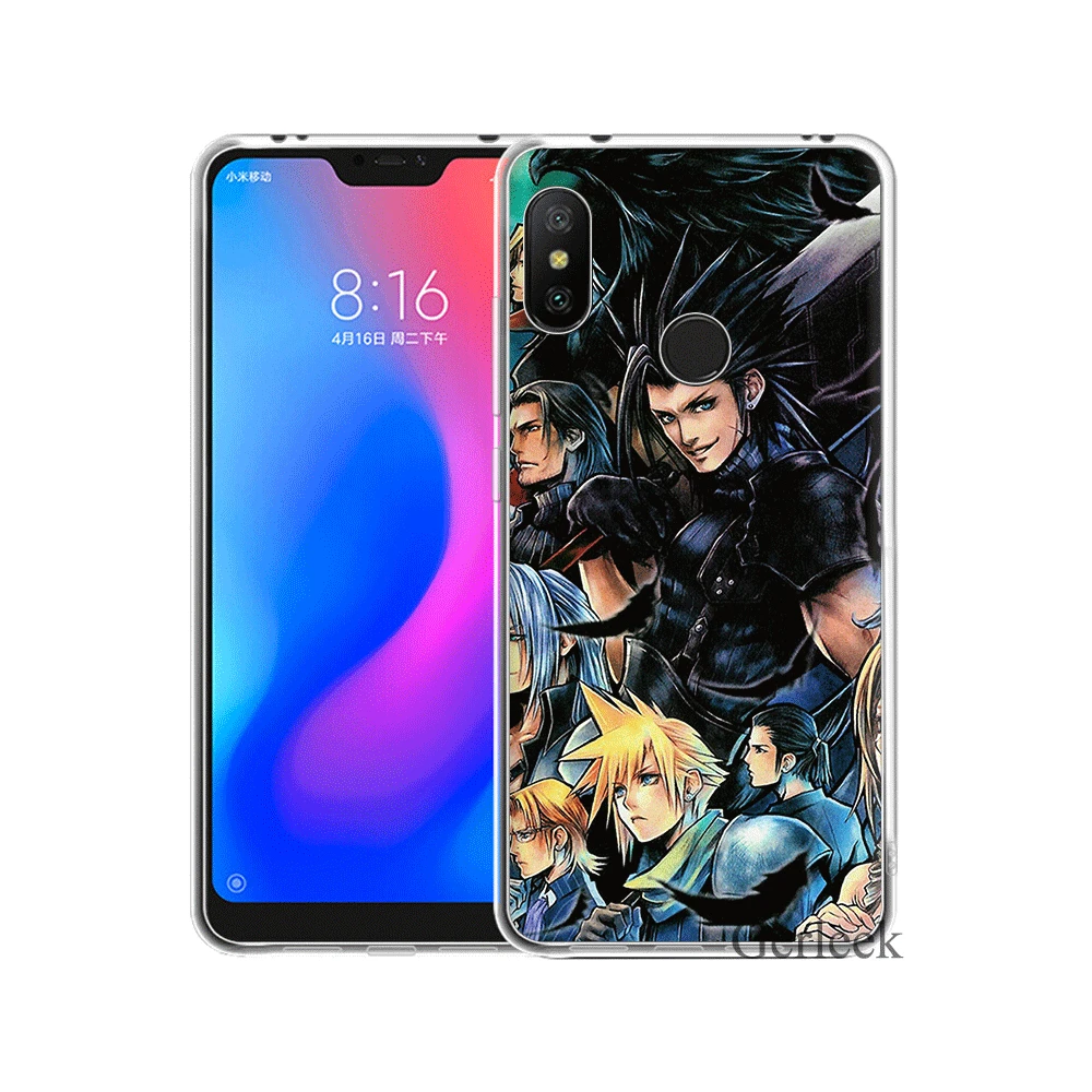 Чехол для телефона Final Fantasy VII FF7 Xiaomi Mi 5 5S 6 8 SE A1 A2 5X 6X Lite Mix 2S F1 Shell|Чехлы-накладки| |