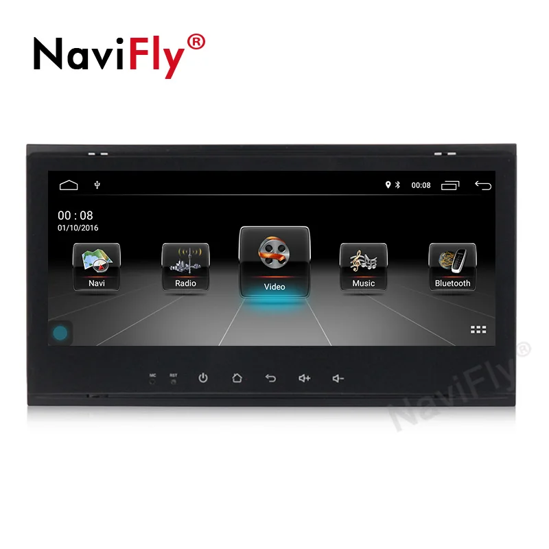 NaviFly Android9.1 32G rom 4G wifi Автомобильный мультимедийный плеер для Volkswagen VWTouareg Multivan T5(2002-2010) Автомобильный USB Радио BT RDS