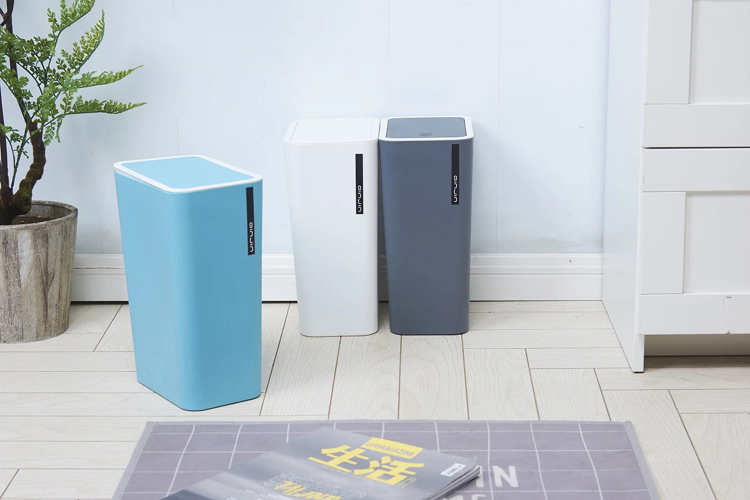 1 шт. креативный пресс-тип мусорный бак для ванной, кухни, гостиной, офиса, мусорное ведро для хранения, ящик для хранения мусора